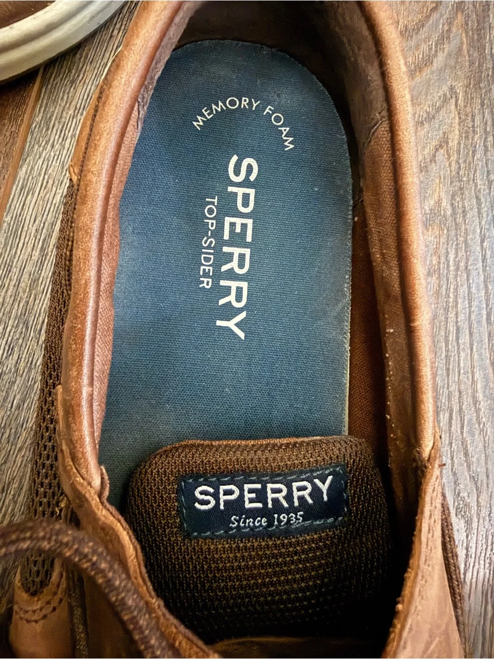 Sperry Men’s Tan/Brown Leather Classic Boat Shoes